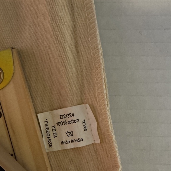 Authentic Louis Vuitton Cream empty bag with Blue Accents main image 4
